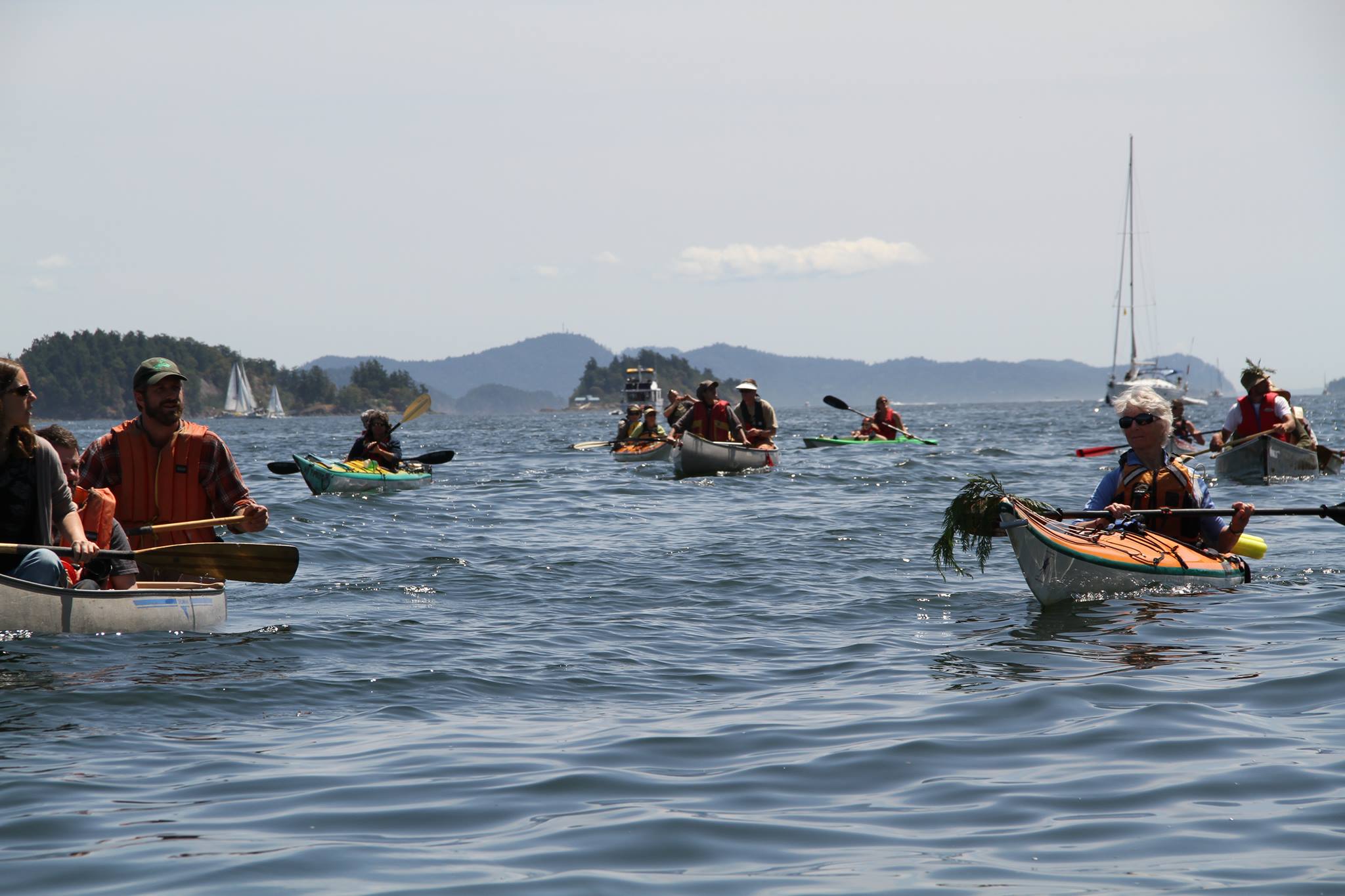 Flotilla to Grace Islet, June 21st 2014